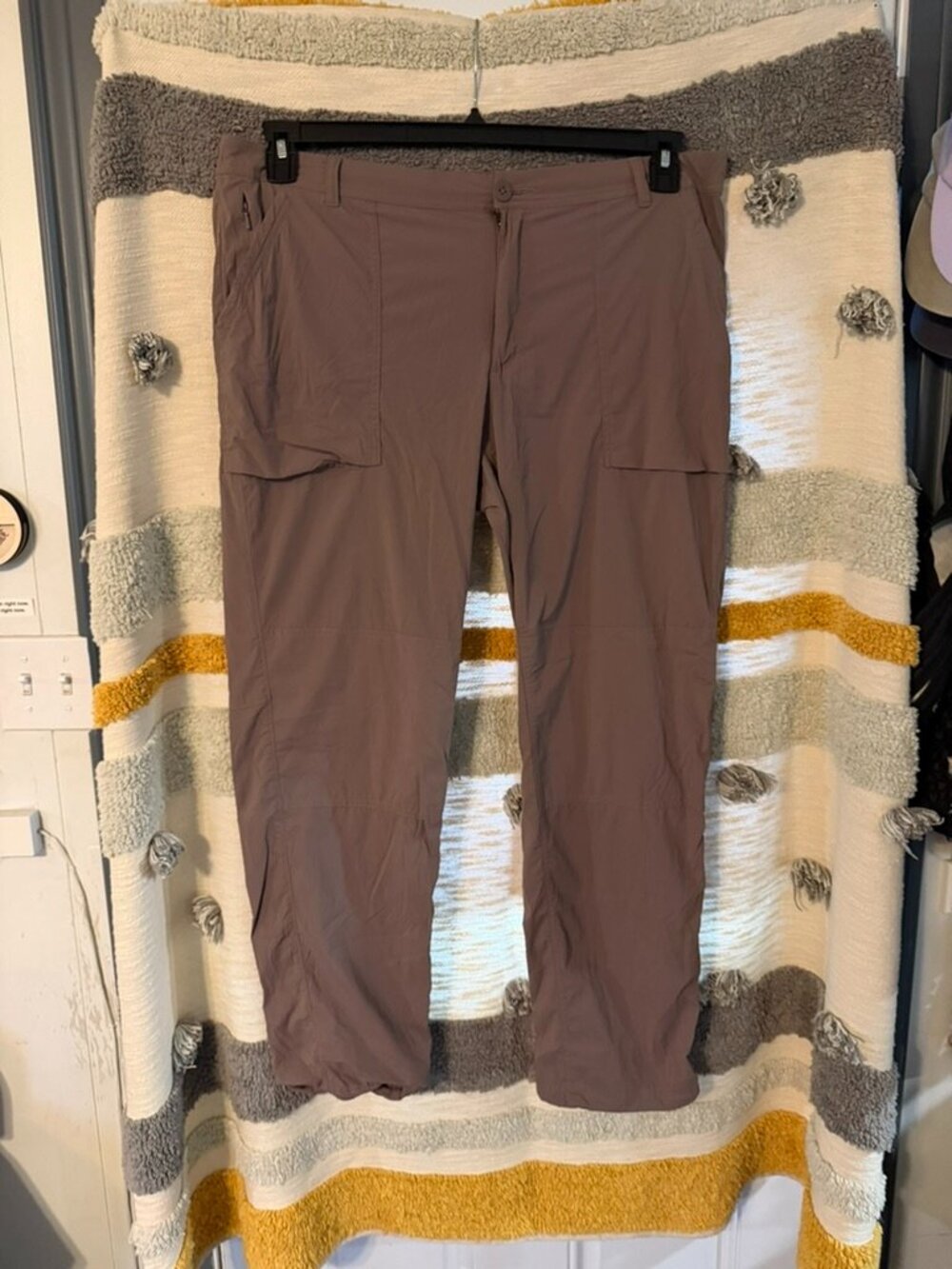 REI Co-Op Women’s Trailmade Cargo Hiking Pants Taupe Brown Plus Size 16